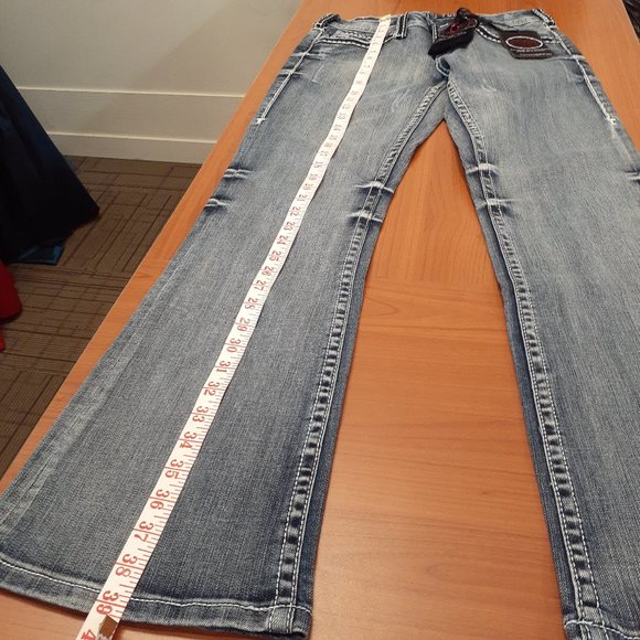 NWT Cowgirl Tuff Black Diamond Jeans W: 27/ L:31 - Picture 4 of 16